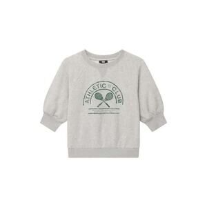 Paige Queenie Graphic Athletic Club Heather Grey Cropped Sweatshirt Sz S